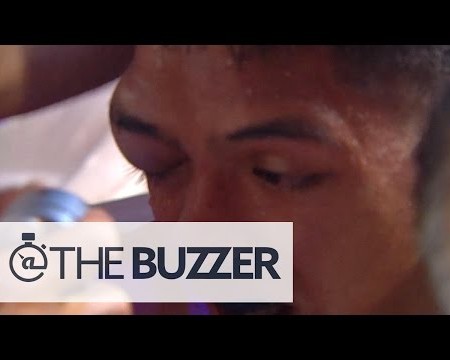Huge lump on boxer's face stops fight