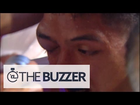 Huge lump on boxer’s face stops fight